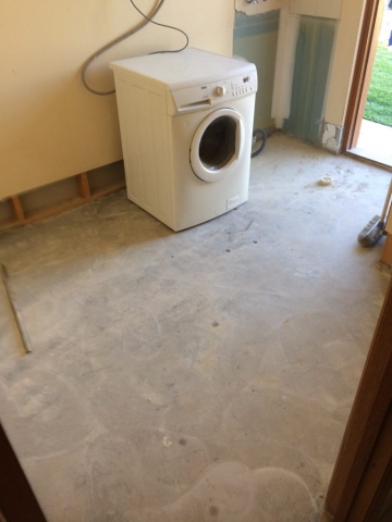 Laundry room floor