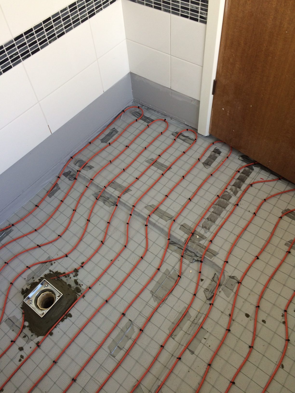 Underfloor heating in the bathroom