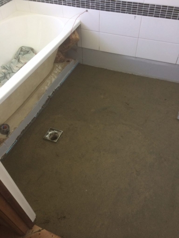 Bathroom floor